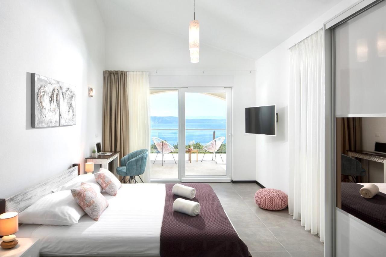 Luxury Panorama Vila With Amazing Seaview In Gondolici 7 Km From Rabac Labin  Bagian luar foto