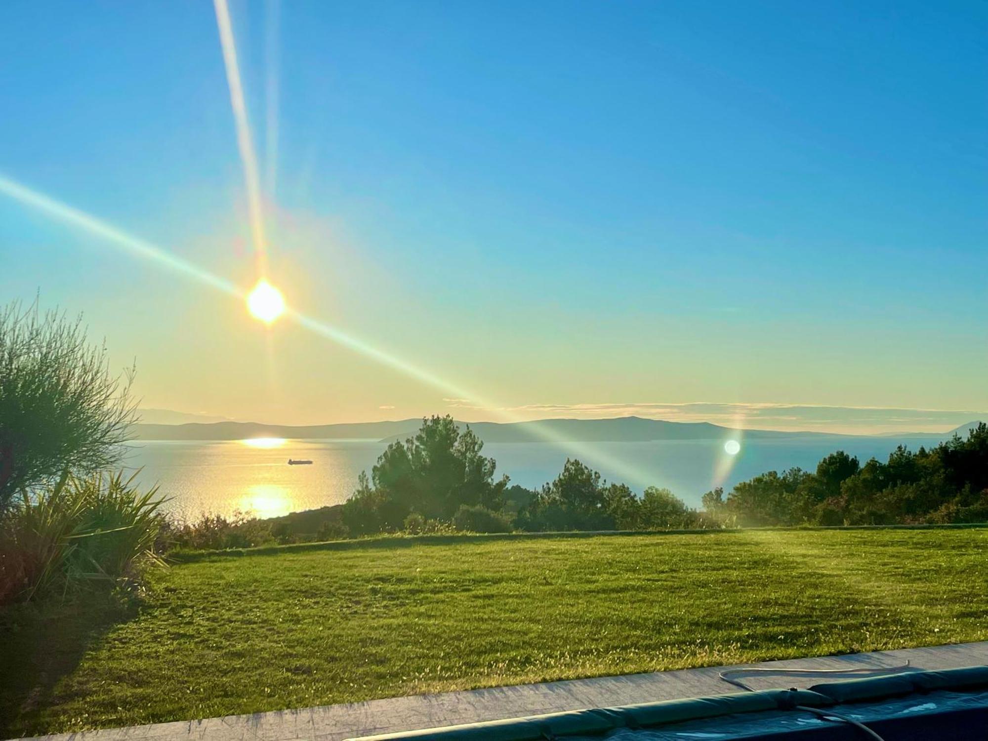 Luxury Panorama Vila With Amazing Seaview In Gondolici 7 Km From Rabac Labin  Bagian luar foto